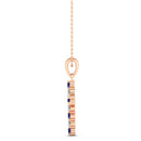 14K Rose Gold - Sapphire