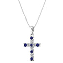 14K White Gold - Sapphire