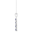 14K White Gold - Sapphire