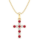 14K Yellow Gold - Ruby
