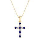 14K Yellow Gold - Sapphire