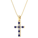 14K Yellow Gold - Sapphire