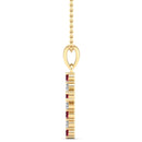 14K Yellow Gold - Ruby