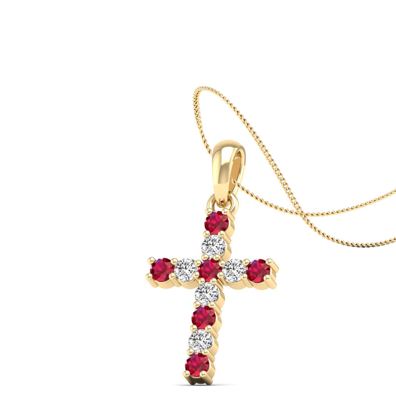 14K Yellow Gold - Ruby