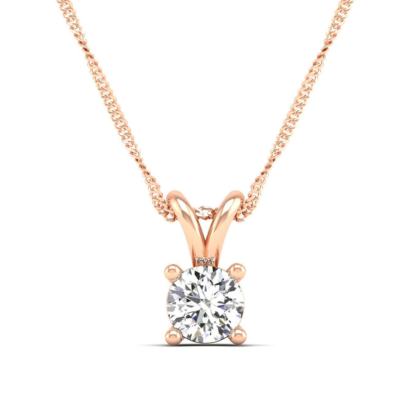 14K Rose Gold - 1.00