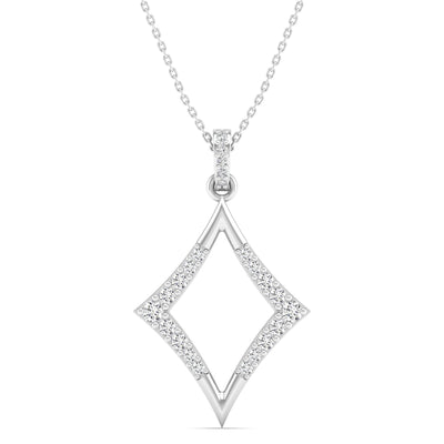 Kite-Shaped Drop Diamond Pendant