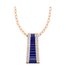 14K Rose Gold - Sapphire