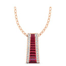 14K Rose Gold - Ruby