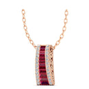 14K Rose Gold - Ruby