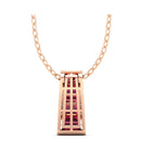 14K Rose Gold - Ruby