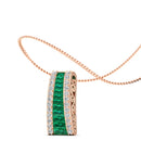 14K Rose Gold - Emerald