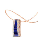 14K Rose Gold - Sapphire