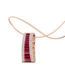 14K Rose Gold - Ruby