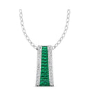 14K White Gold - Emerald