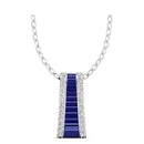 14K White Gold - Sapphire