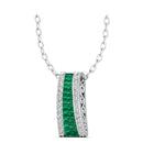 14K White Gold - Emerald