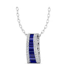 14K White Gold - Sapphire