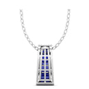14K White Gold - Sapphire