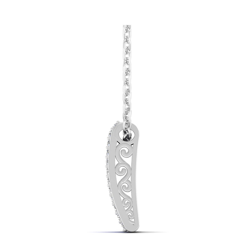 14K White Gold - Emerald