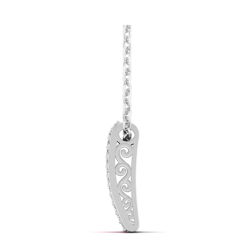 14K White Gold - Ruby