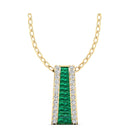 14K Yellow Gold - Emerald