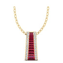 14K Yellow Gold - Ruby