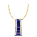 14K Yellow Gold - Sapphire