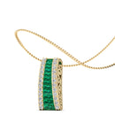14K Yellow Gold - Emerald
