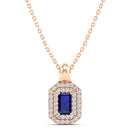 14K Rose Gold - Sapphire