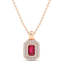 14K Rose Gold - Ruby