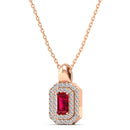 14K Rose Gold - Ruby