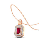 14K Rose Gold - Ruby