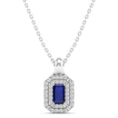 14K White Gold - Sapphire