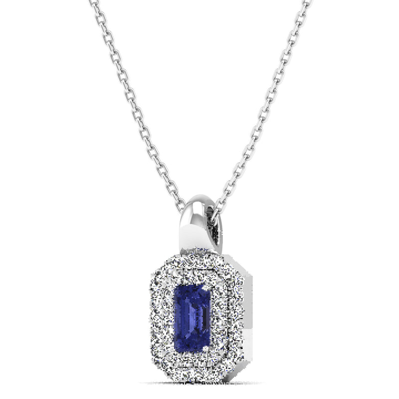 14K White Gold - Tanzanite