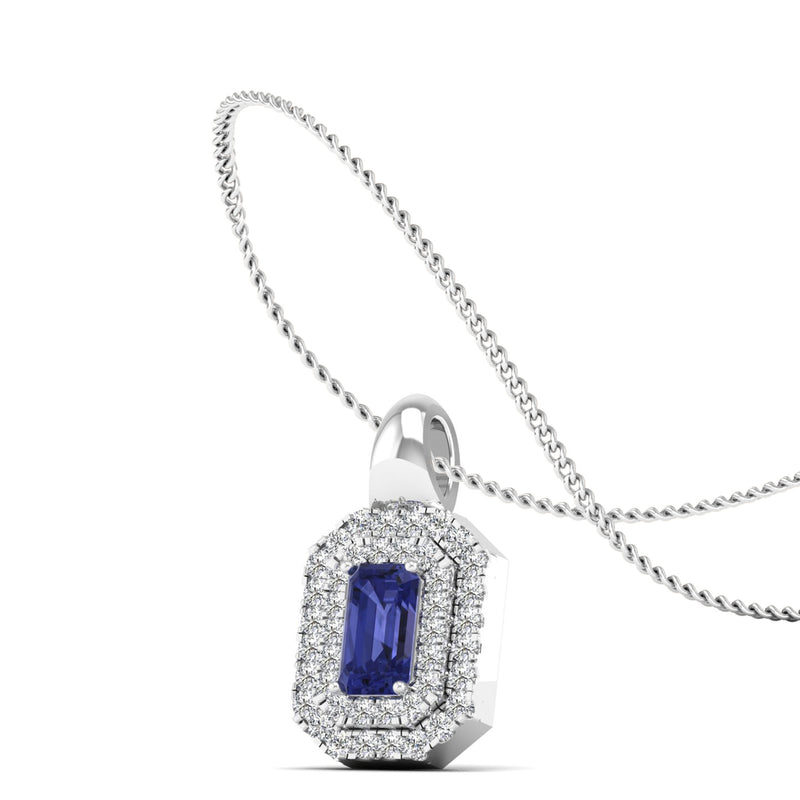 14K White Gold - Tanzanite