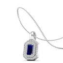 14K White Gold - Sapphire