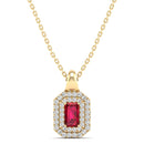 14K Yellow Gold - Ruby