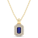 14K Yellow Gold - Sapphire