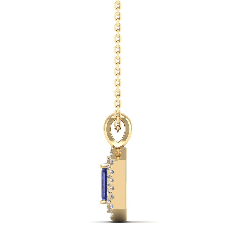 14K Yellow Gold - Tanzanite