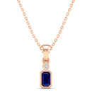 14K Rose Gold - Sapphire