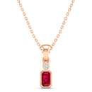 14K Rose Gold - Ruby