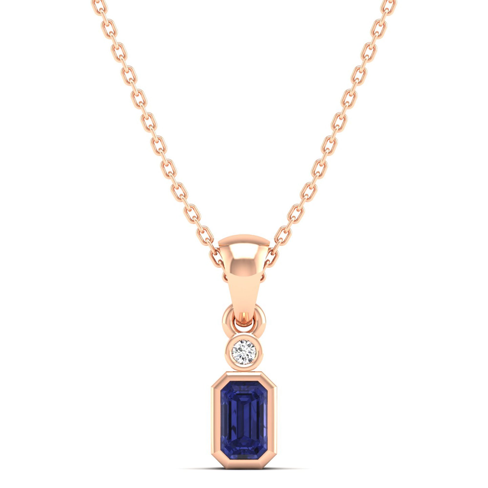 14K Rose Gold - Tanzanite