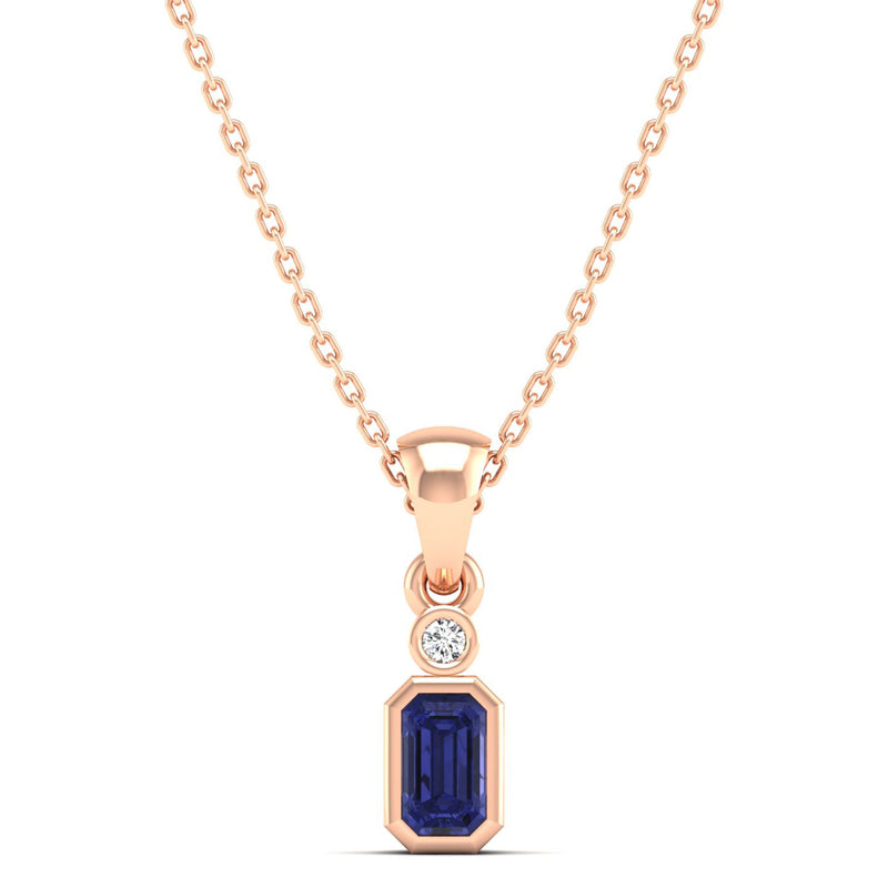 14K Rose Gold - Tanzanite