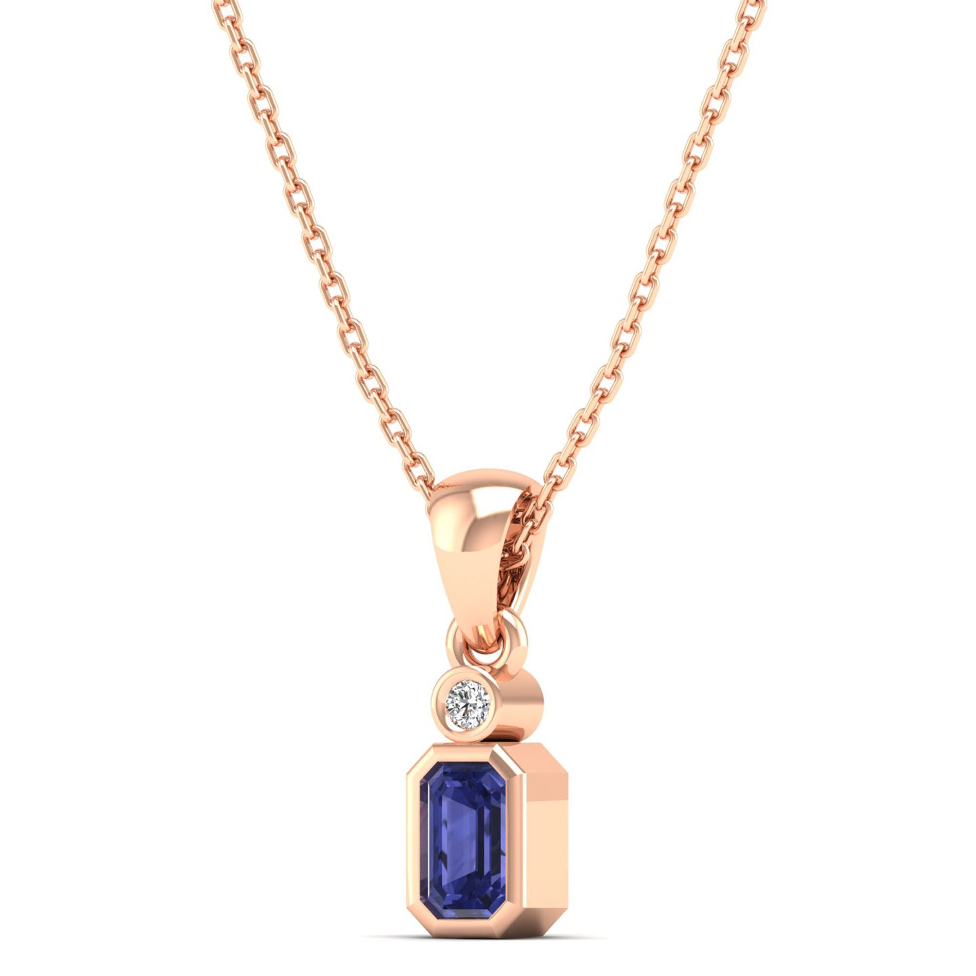 14K Rose Gold - Tanzanite
