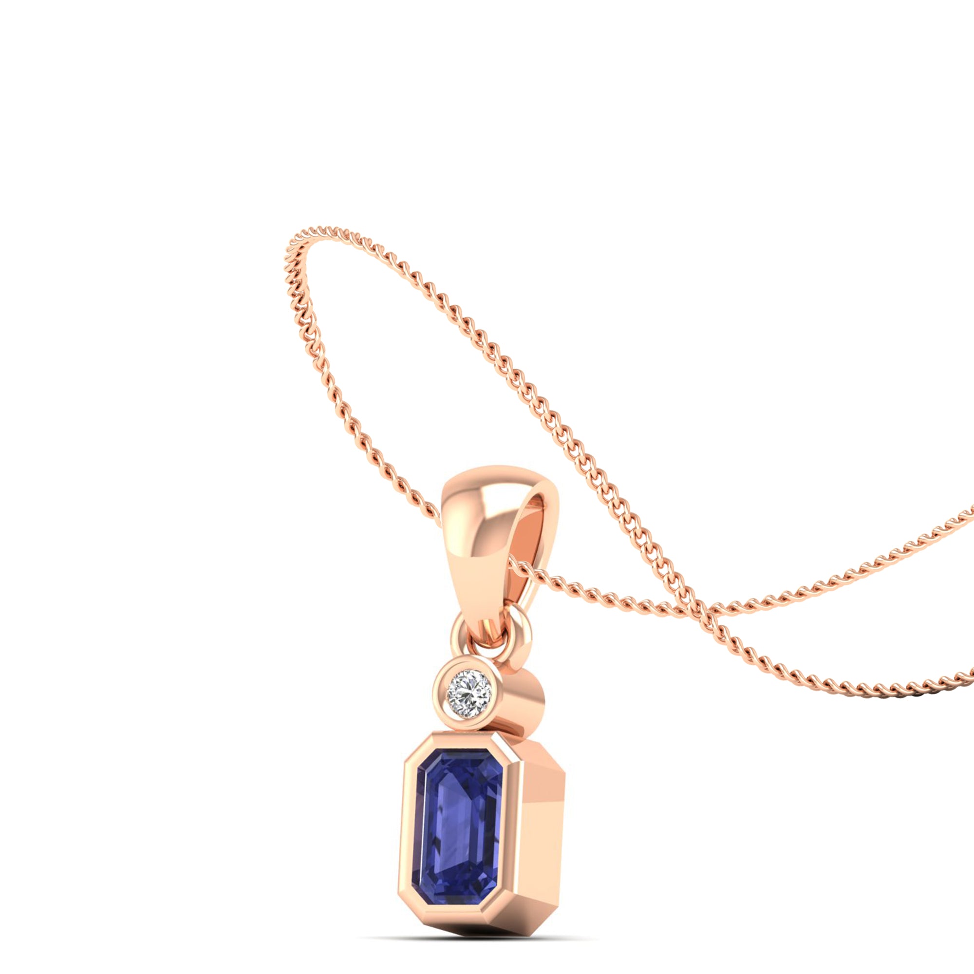 14K Rose Gold - Tanzanite