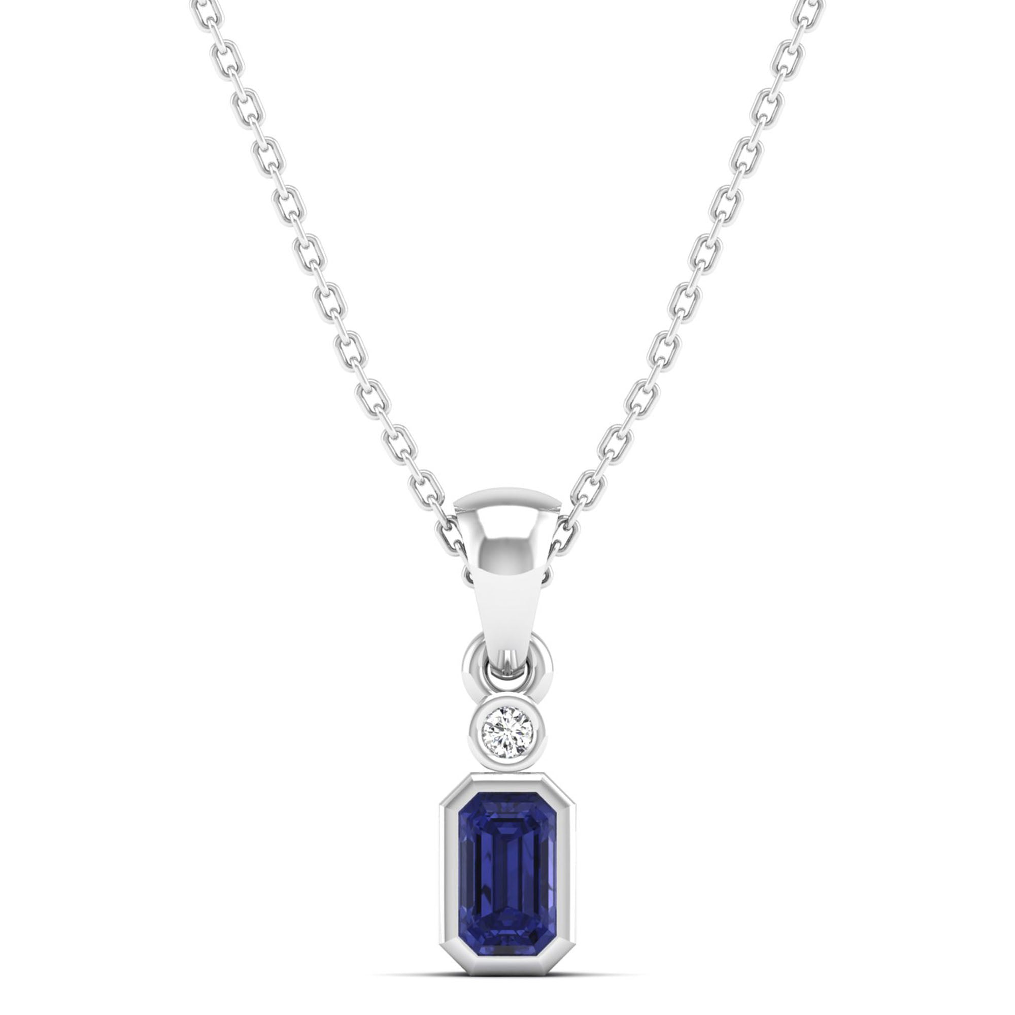 14K White Gold - Tanzanite