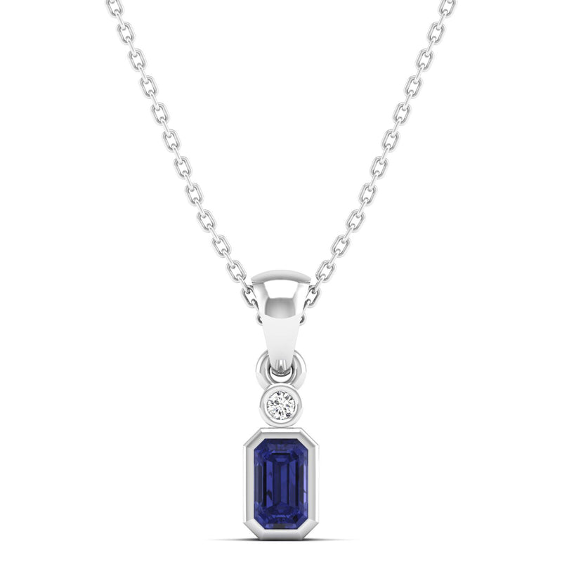14K White Gold - Tanzanite