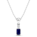 14K White Gold - Sapphire