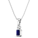 14K White Gold - Sapphire
