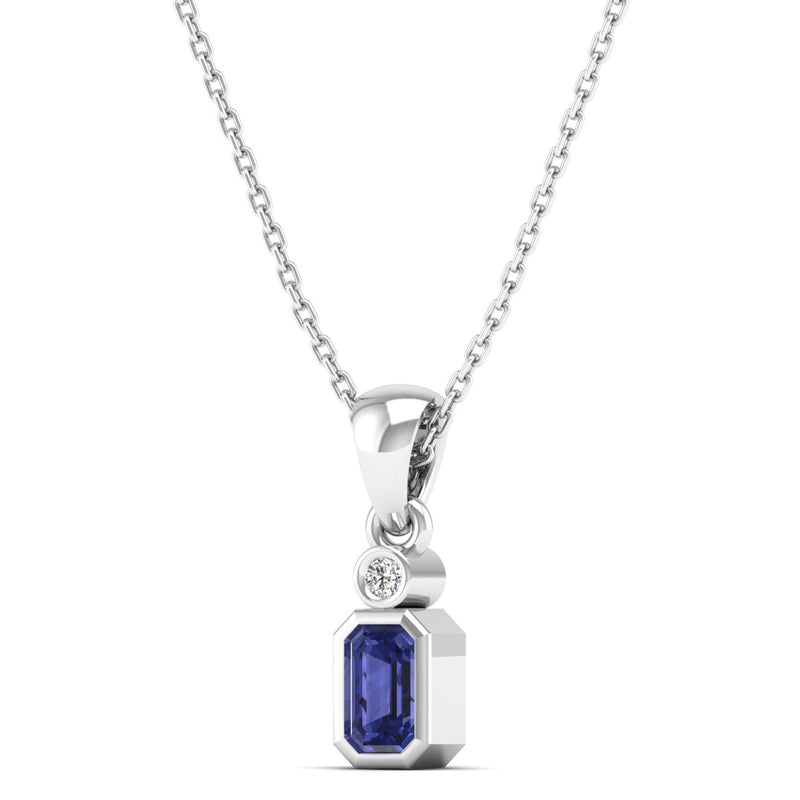 14K White Gold - Tanzanite